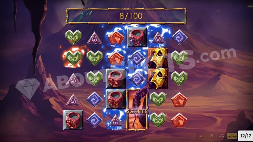 Free Spins feature being active where you can see dunes in the background.