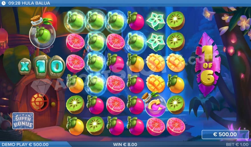 Super Bonus game where it is a 10X win multiplier.