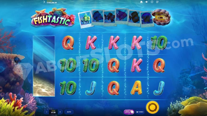 Base game where you can see colorful reefs in the background.