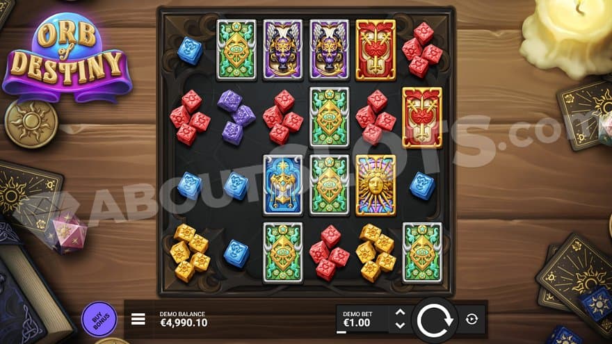 A casino slot with 6 reels and 4 rows.