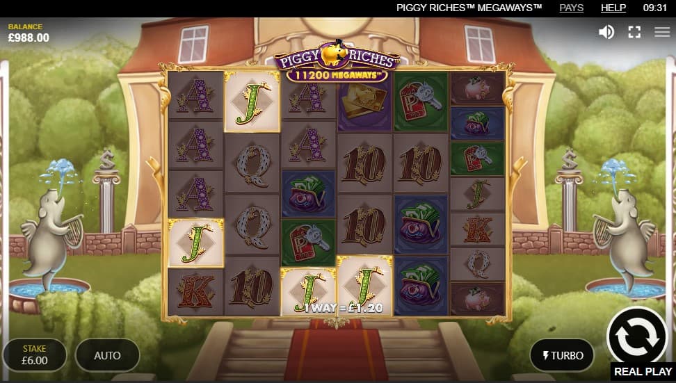 Piggy Riches Megaways Slot Gameplay