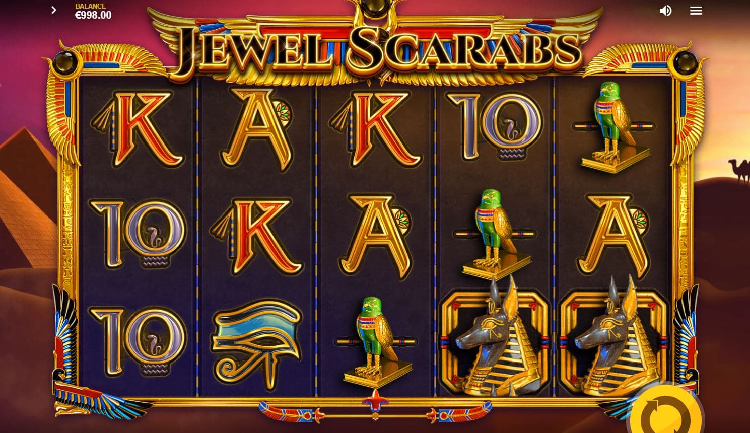 Jewel Scarabs Slot Gameplay