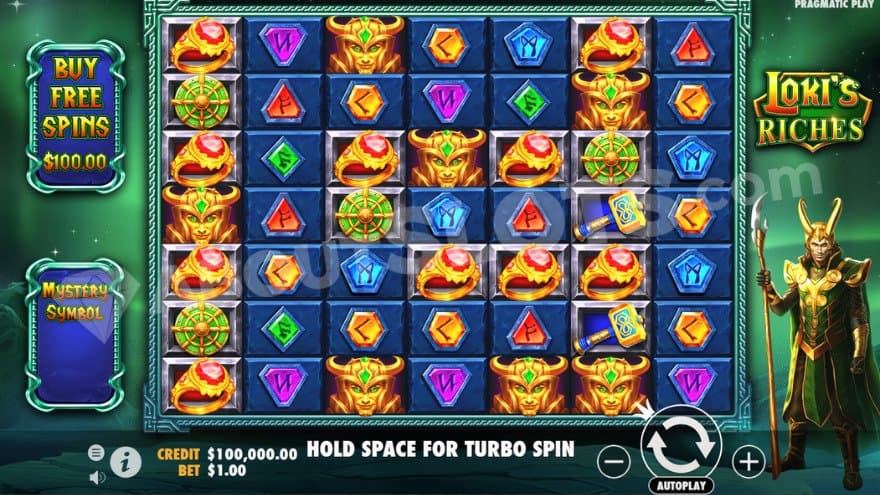 Base game where Loki is standing to the right.
