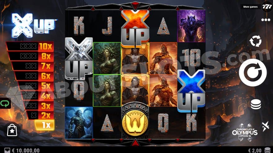 A 5-reel casino slot in the undergrounds. 