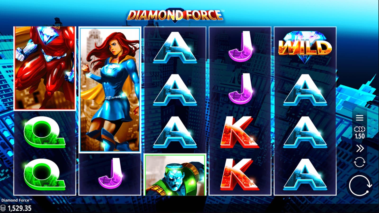 Diamond Force Slot Gameplay