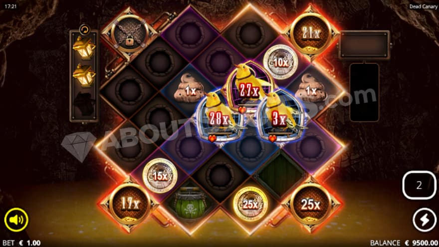 The Canary Free Spins with 3 unlocked vaults.