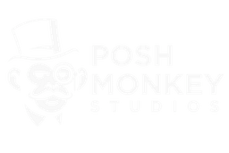 Posh Monkey Studios Banner showing logo