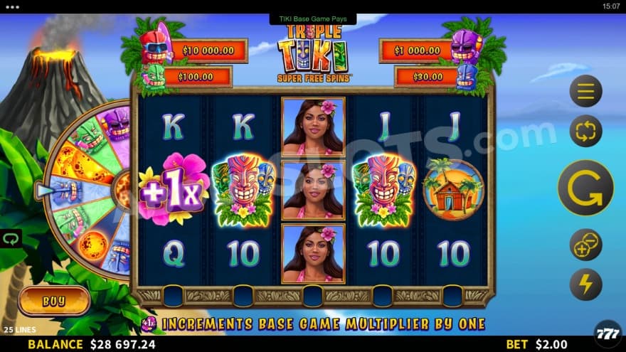 Base game where you can see a volcano to the left.