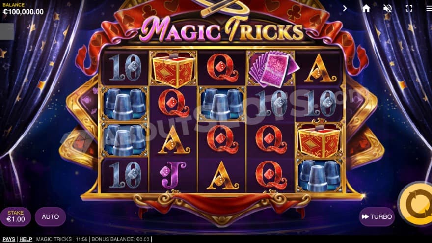 Base game with a big scene in the background.