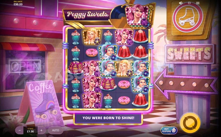 Base game where an American diner can be seen in the background.
