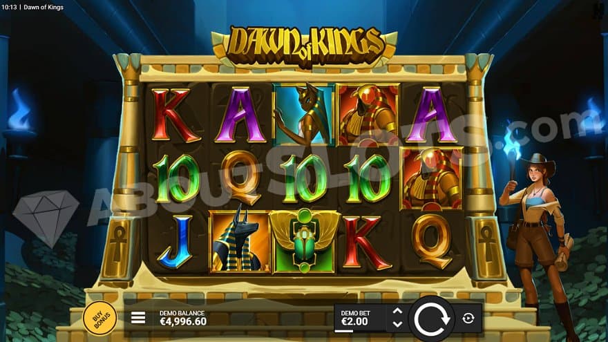 A casino slot in a treasure dungeon. 