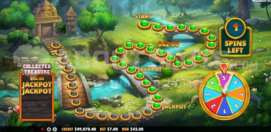 A screenshot of the bonus map feature