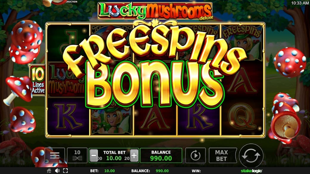 Lucky Mushrooms Slot Gameplay