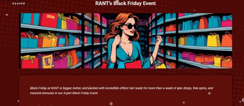 Rant Casino casino black friday bonus