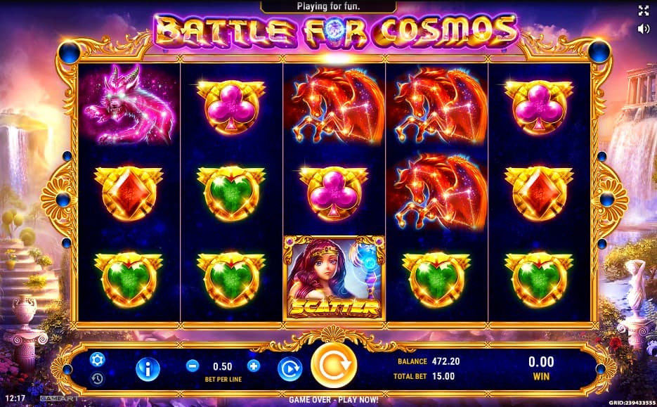 Battle for Cosmos Slot Gameplay