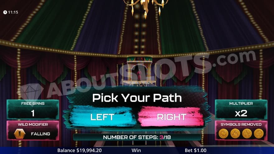 Glass Bridge Bonus game where you can choose your path.