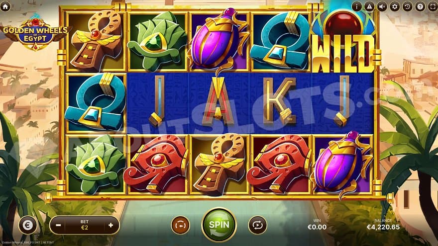 A casino slot in ancient Egypt. 