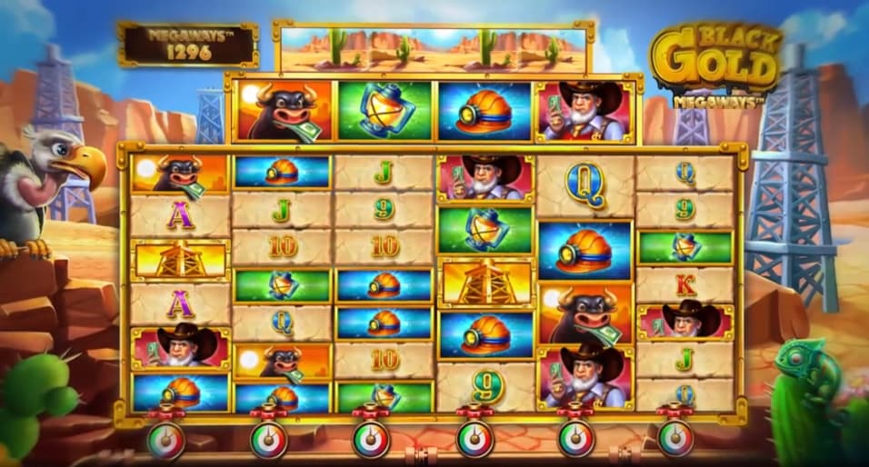 Black Gold Megaways Slot Gameplay