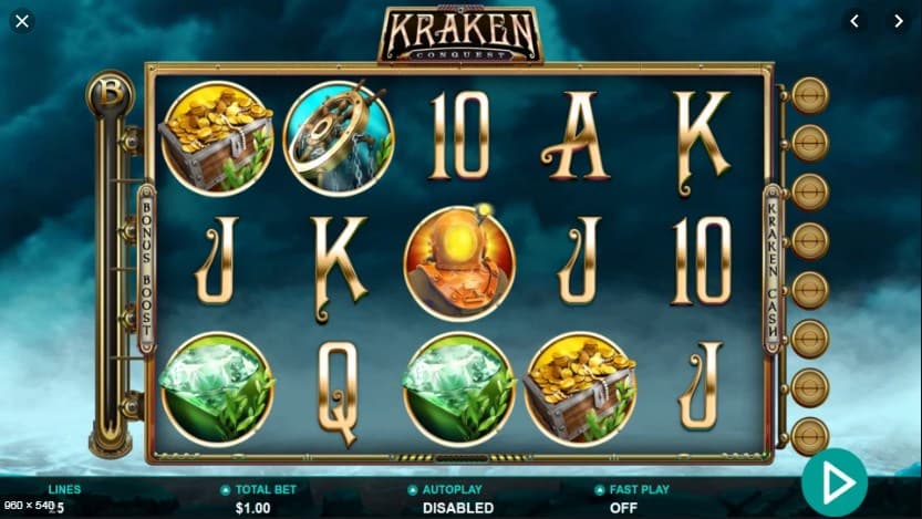 Kraken Conquest Slot Gameplay