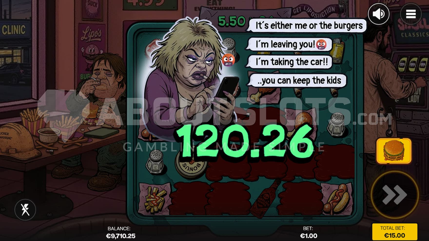 Big Win poster after triggering a high payout.