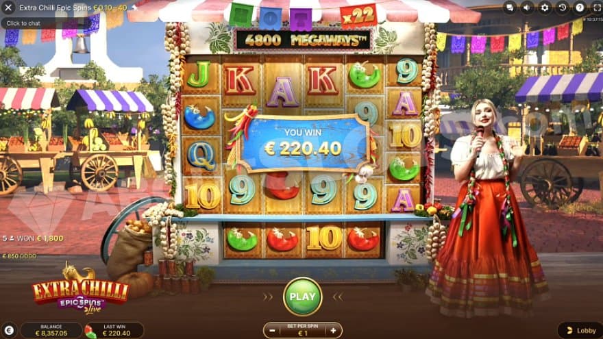 A win of €220.40
