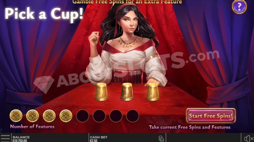 Gamble with three cups to choose from.