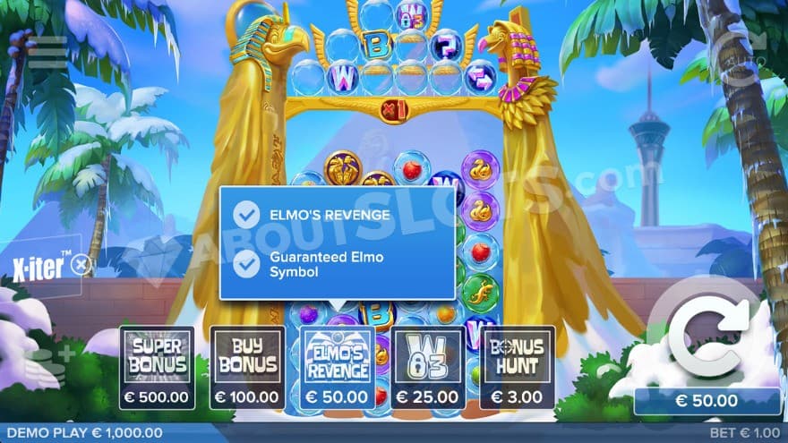 Bonus Buy feature with five options to choose from.
