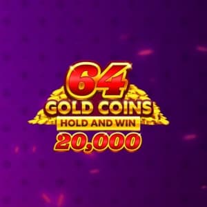 64 Gold Coins Hold and Win 20,000 Slot Image