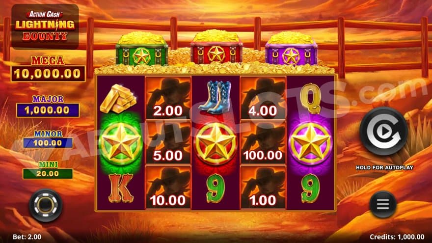 A casino slot on the countryside. 