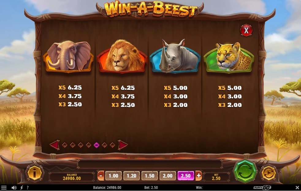 playboy-fortune-slot-paytable