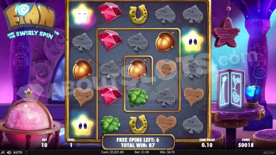 A screenshot from the star bar feature