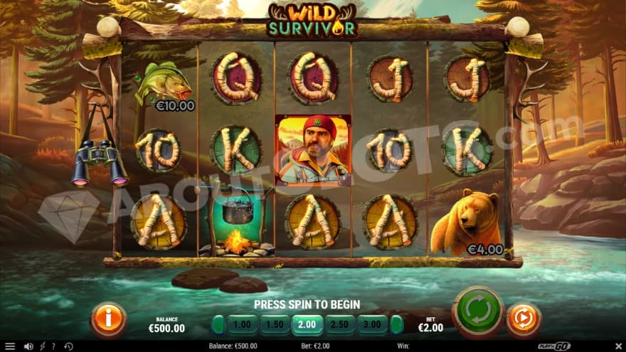 A casino slot in a natural setting.
