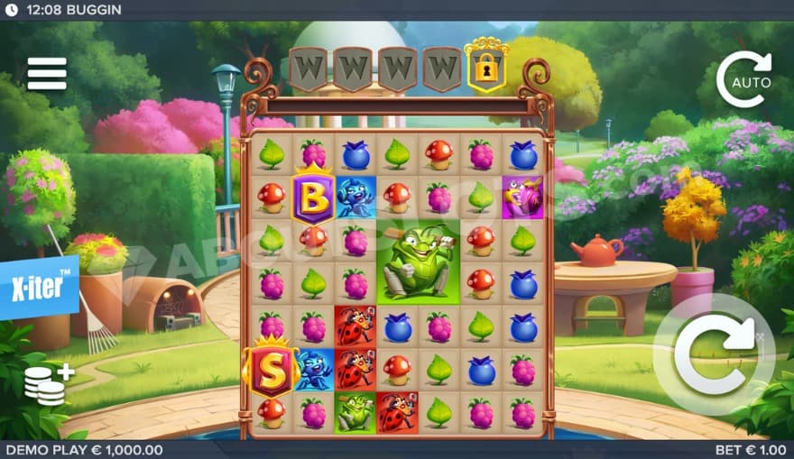 Base game where you can see a lush botanical garden in the background.