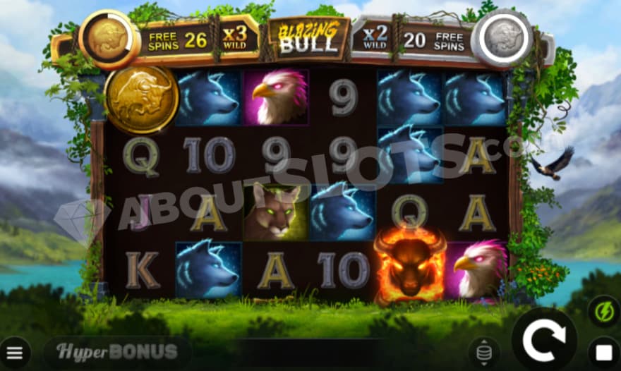 Base game with a open landscape in the background.