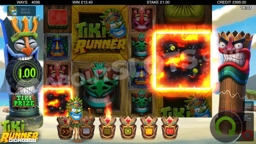 A gigablox symbol providing a Tiki Prize of €1.