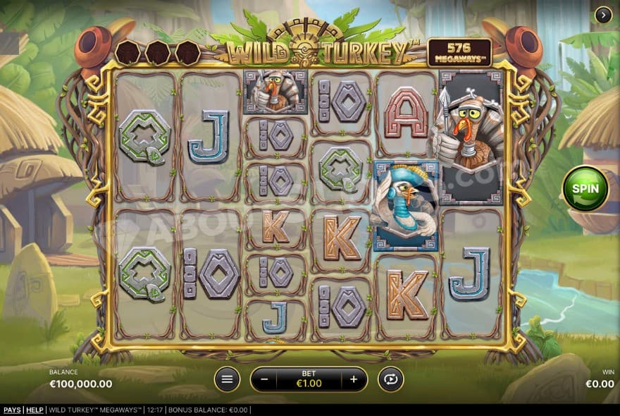 Base game where you can see the village of the turkeys in the background.