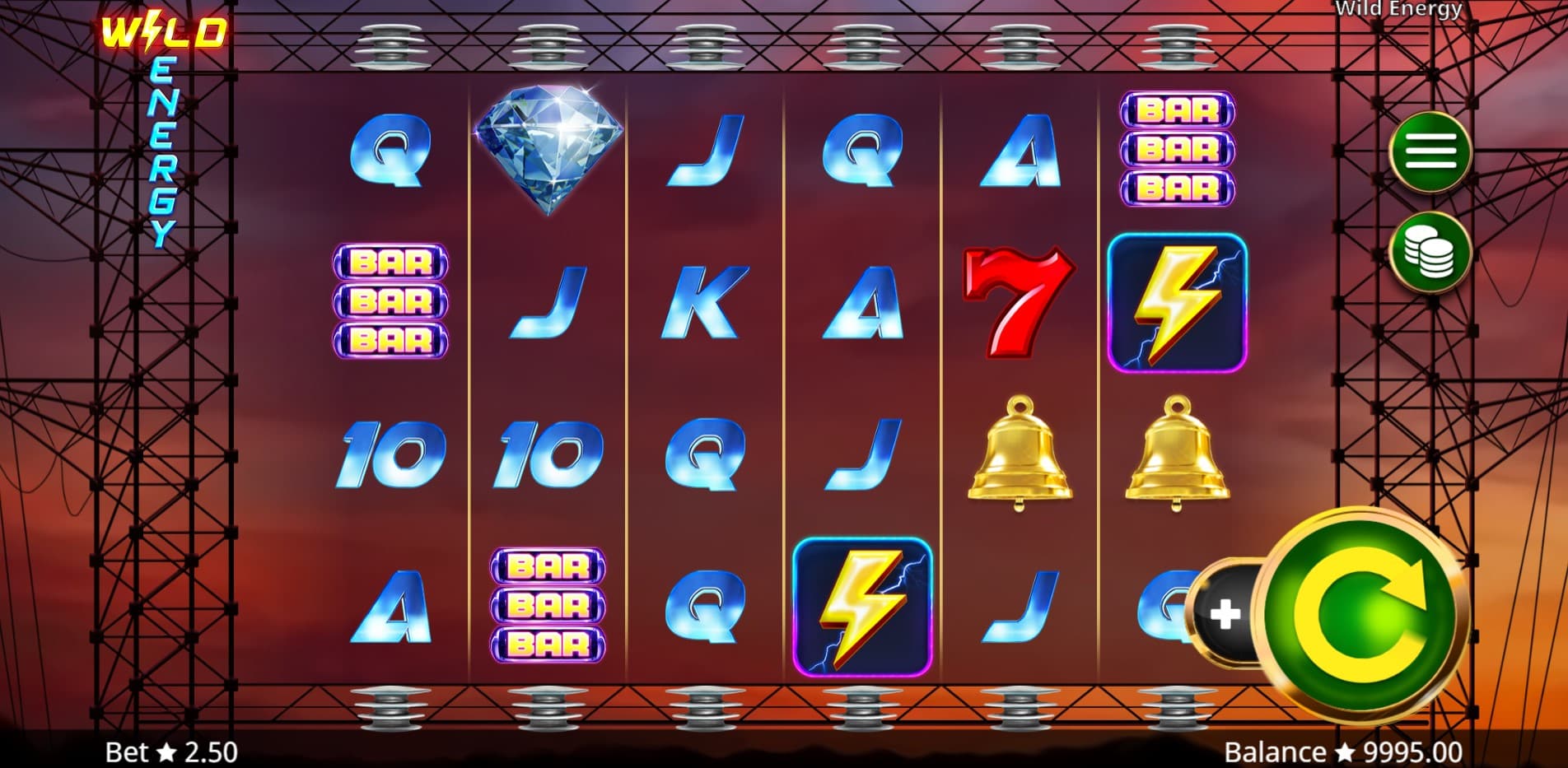 Wild Energy Slot Gameplay