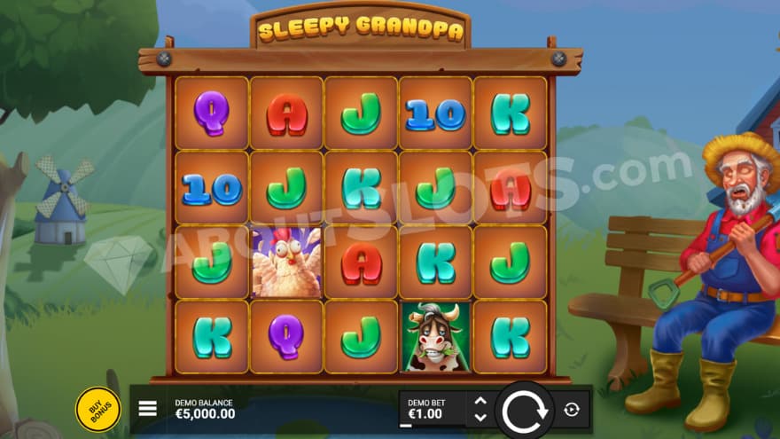 Base game where you can see the sleeping grandpa to the right.