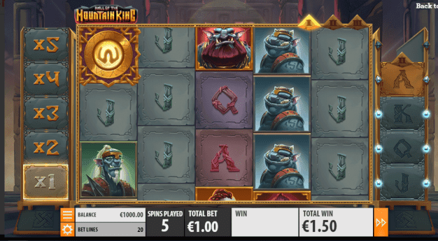 Hall of the Mountain King Slot Gameplay