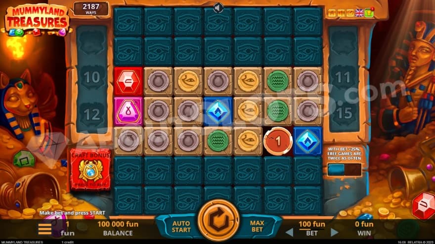 A screenshot from the base game view.