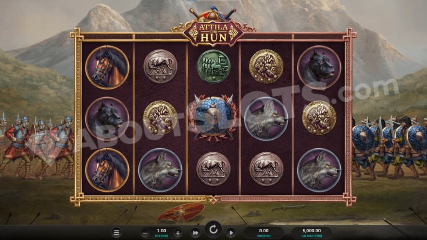 Base game with a huge mountain in the background.