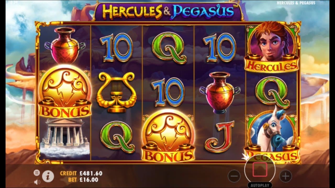 Hercules and Pegasus Slot Gameplay