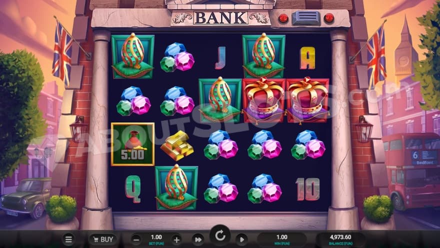 Base game where Big Ben is to the right of the reels.