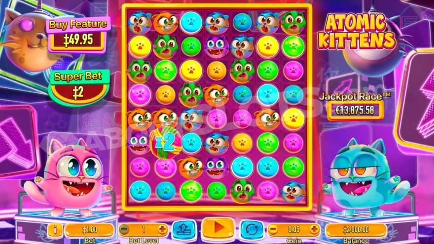 Base game where you can see dancing cats on the sides.