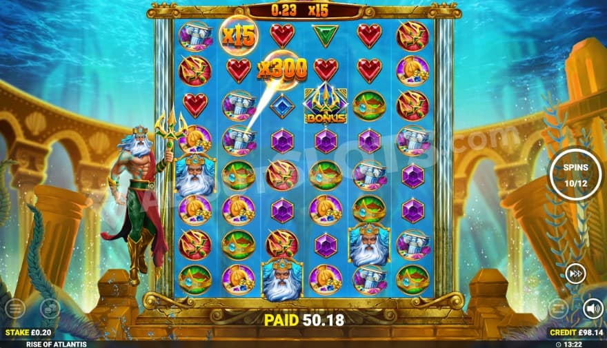 Free Spins bonus game feature with rising multipliers.