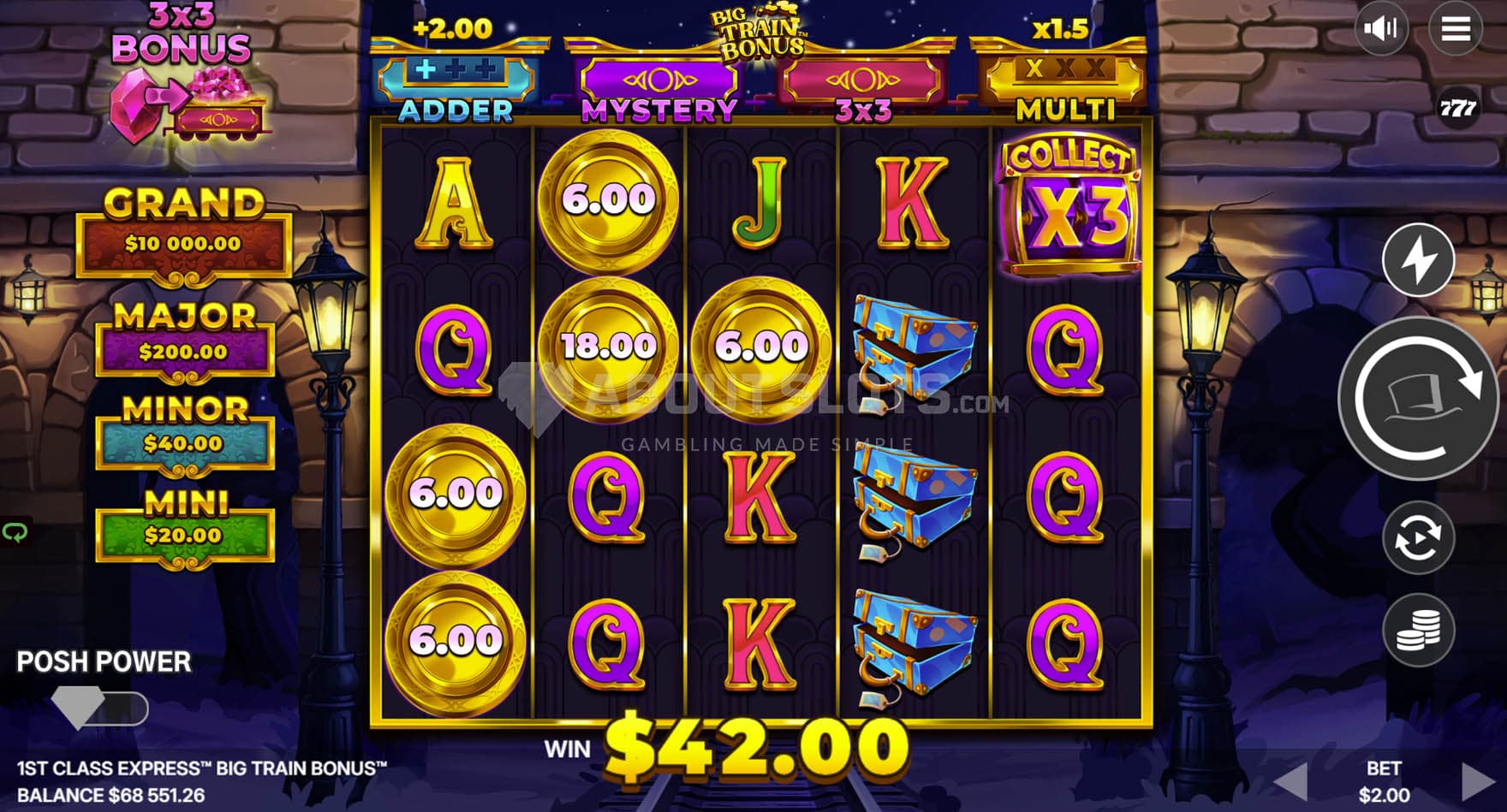Screenshot of the Collect feature triggered in the base game.