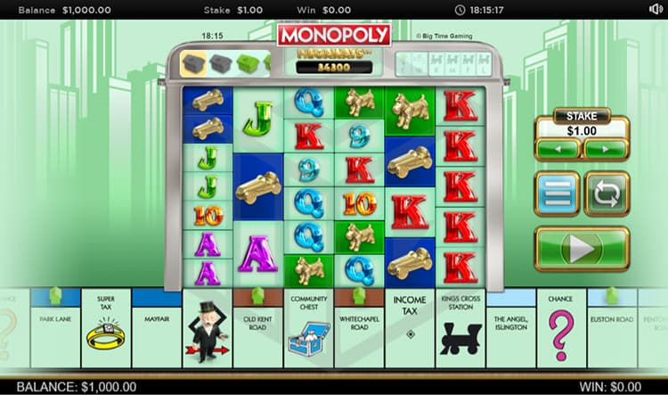 Monopoly Megaways Slot Gameplay