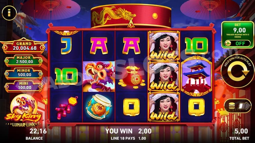 A Chinese-themed casino slot.