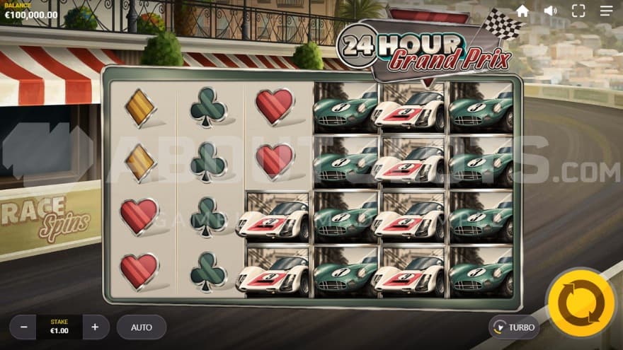 A casino slot with a car theme.