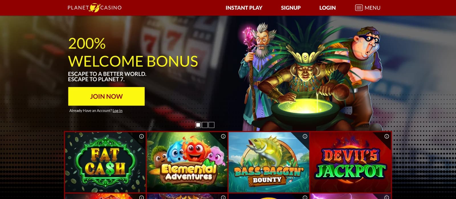 V.Vegas Casino promotions page displaying deposit bonus, free spins and loyalty rewards